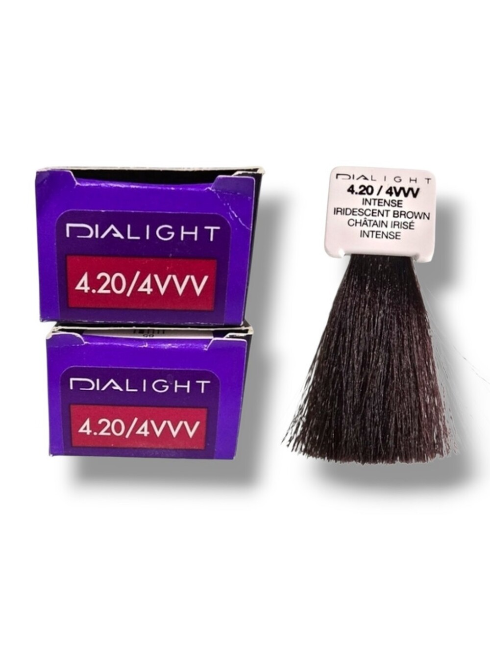 L'Oreal Prof. DIALight 2 Tubes Ammonia-Free 4.20/4VVV Intense Iridescent Brown